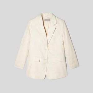 Everlane The Oversized Blazer in Linen Off-White